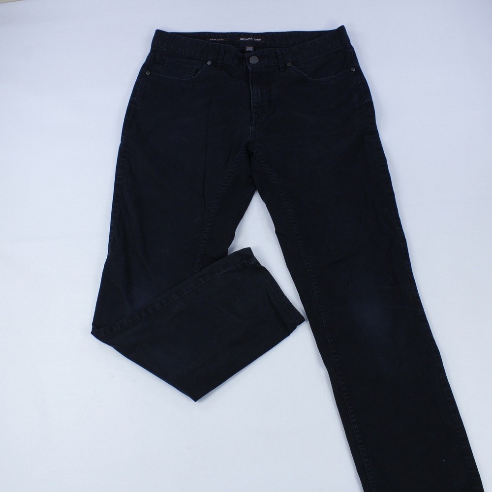 Michael Kors Black Trousers - Straight / Slim Fit - Men's - Size 32